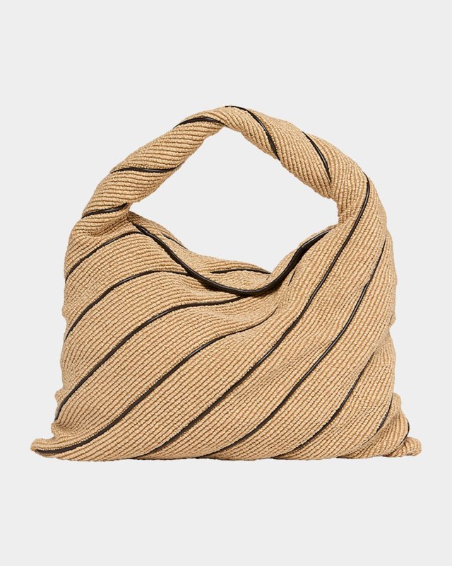 Hop Large Striped Shoulder Bag